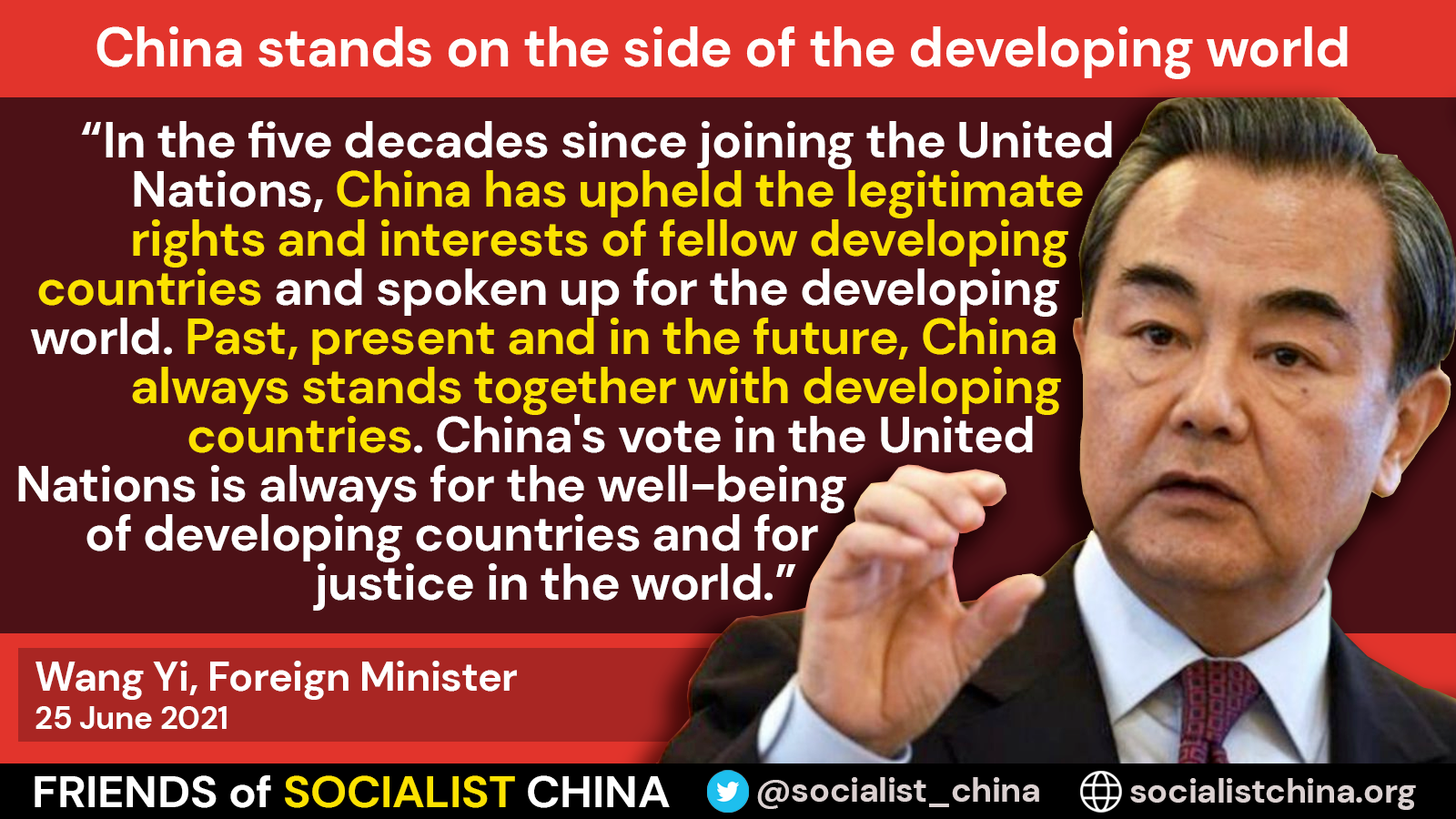 China stands on the side of the developing world - Friends of Socialist ...