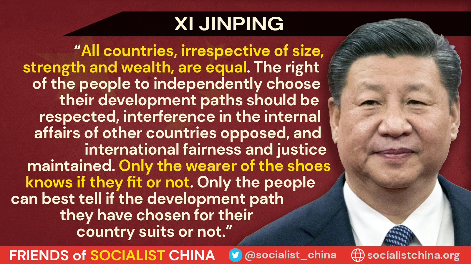 Xi Jinping quote on multipolarity - Friends of Socialist China