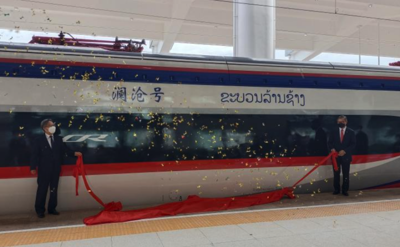 Bullet train for China-Laos railway arrives in Vientiane