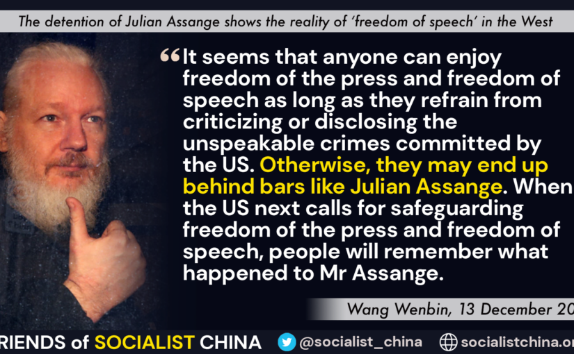 Quote: The detention of Julian Assange shows the reality of ‘freedom of speech’ in the West