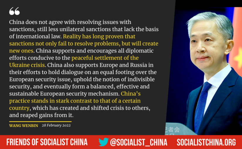 China clarifies neutral stance on Ukraine crisis