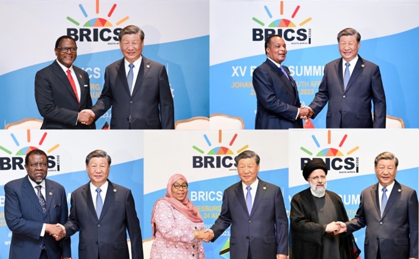 Xi Jinping meets with national leaders of Malawi, Republic of Congo, Namibia, Tanzania and Iran