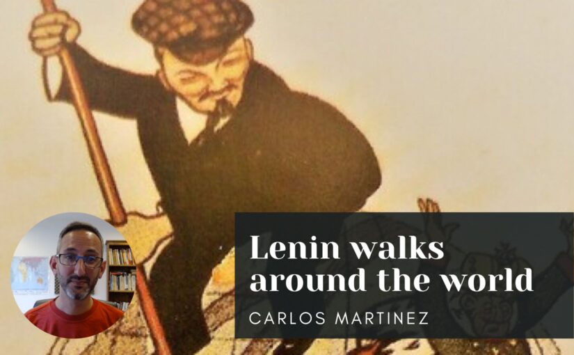 Lenin walks around the world