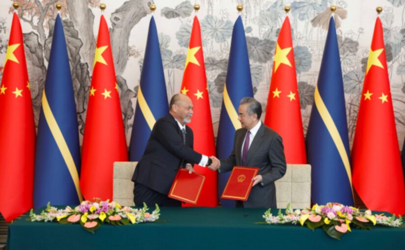 China and Nauru resume diplomatic relations