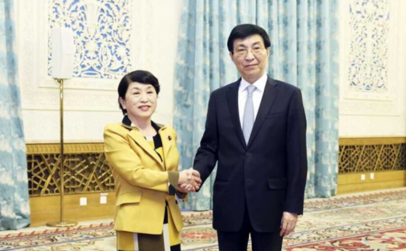 Chinese leaders meet with delegation of the Social Democratic Party of Japan
