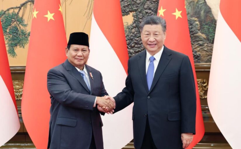 Xi Jinping holds talks with Indonesian president-elect Prabowo Subianto
