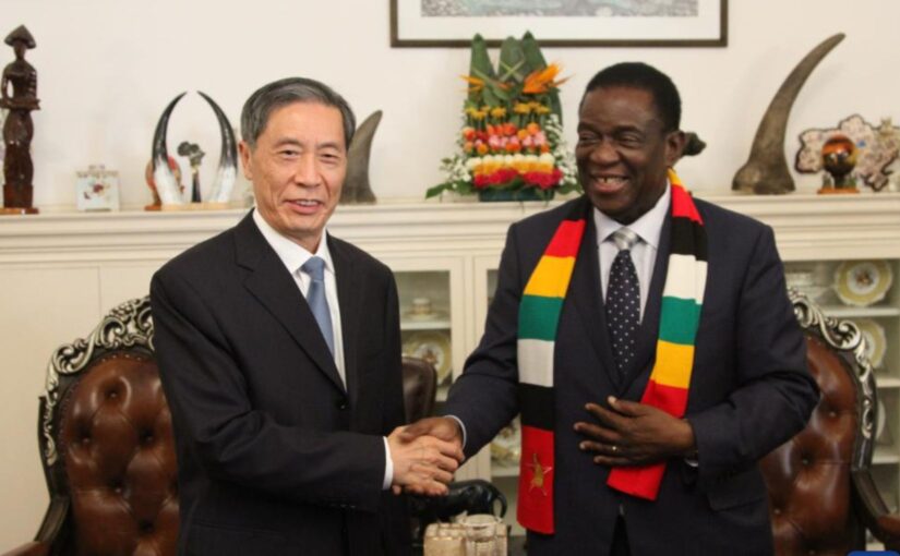 Zimbabwean president meets visiting CPC delegation