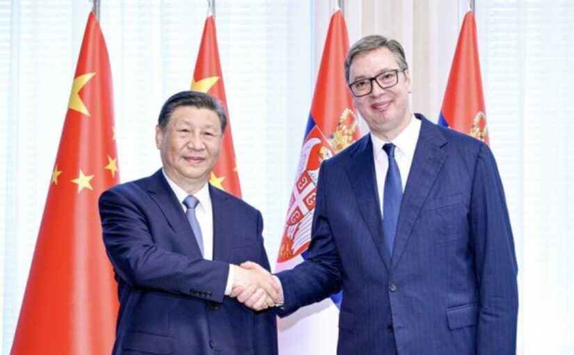 Xi Jinping holds talks with President Aleksandar Vučić of Serbia