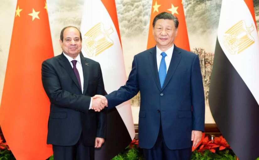 Xi Jinping meets with Egyptian President Abdel Fattah El-Sisi