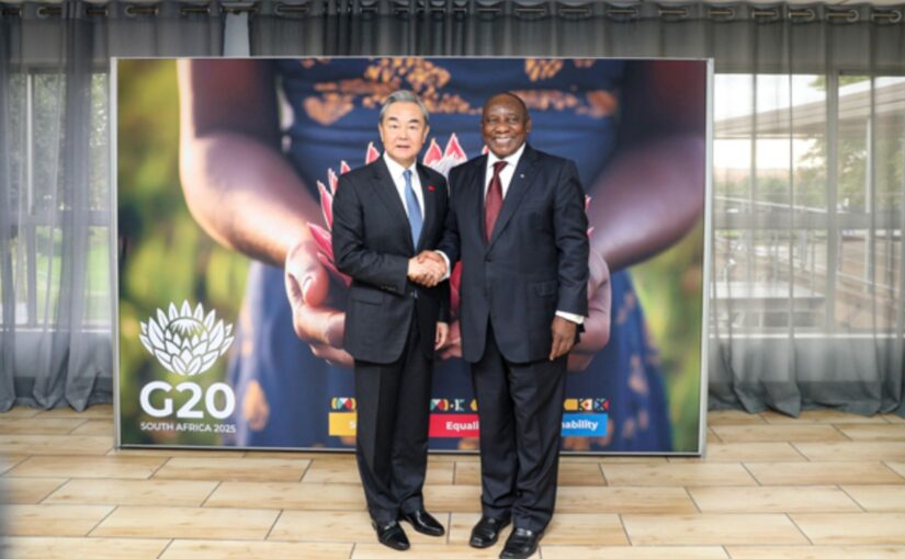 Wang Yi: China will always be a trustworthy and reliable friend and partner of South Africa