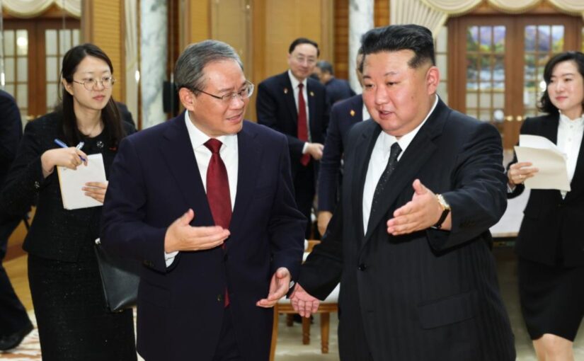 Premier Li Qiang joins celebrations of the 80th anniversary of the Workers’ Party of Korea in Pyongyang